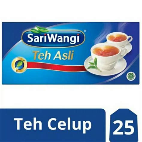 Jual Teh Celup Sariwangi Teh Asli Murah Kemasan Kotak Isi 25 Tea Bag Shopee Indonesia