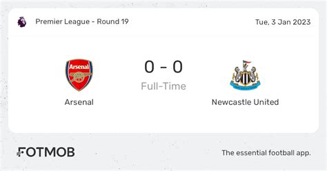 Arsenal Vs Newcastle United Live Score Predicted Lineups And H2h Stats