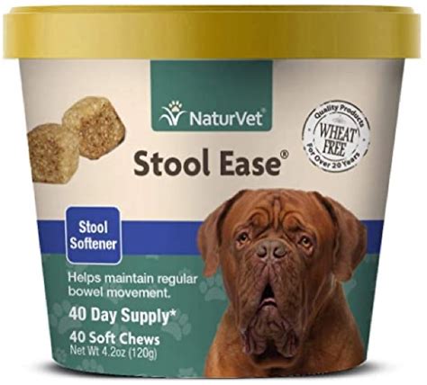 Naturvet Stool Ease For Dogs 40 Soft Chews Helps Maintain Regular