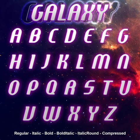 Galaxy Font Masterbundles