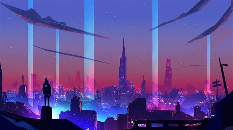 2560x1440 Neon Wave Futuristic City 1440p Resolution