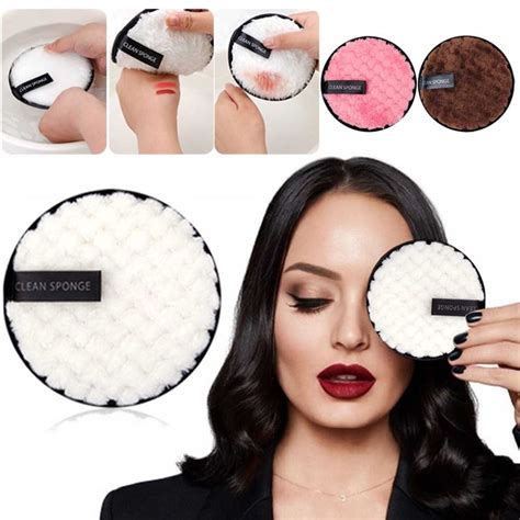 Reuseable Makeup Remover Pads Microfiber Face Cleanser Black Blissme