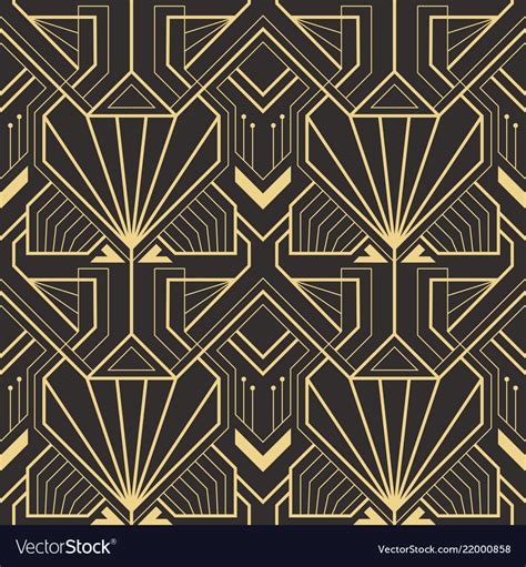 Abstract Art Deco Seamless Pattern 25 Royalty Free Vector