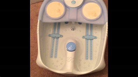 conair active waterfall foot spa fb52 youtube