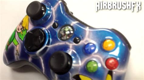 Airbrushfx Custom Painted Airbrushed Xbox 360 Controller Pikachu