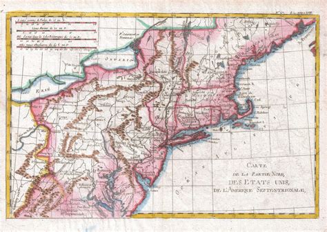 Map Of Northern United States 1780 Wallmapsforsale