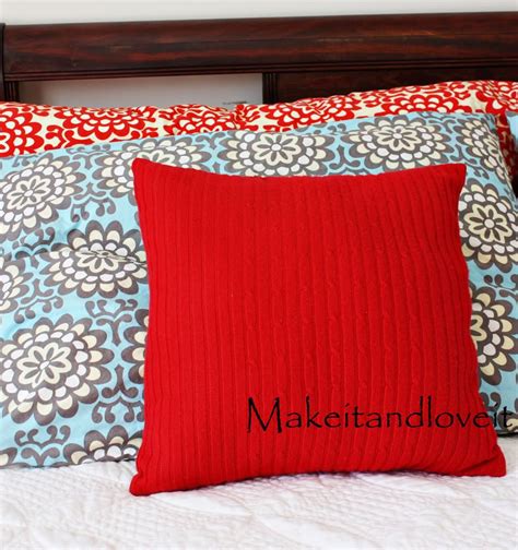 Decorate My Home Part 5 Re Purposed Sweater Pillow Pillow Cases