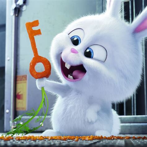 The Secret Life Of Pets 2016 Rabbit Snowball Cute Lovely Rabbit