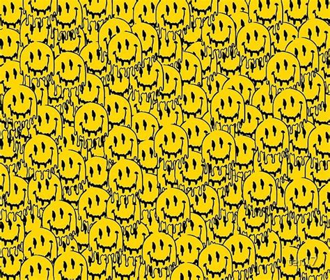 Trippy Smiley Faces Wallpaper Draw Hub