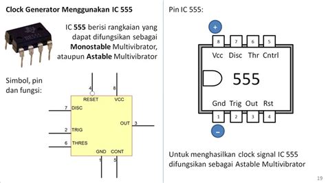 Rangkaian Clock Dengan Ic 555
