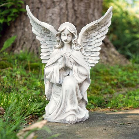 13 Kneeling Praying Angel Outdoor Garden Statue Christmas Central