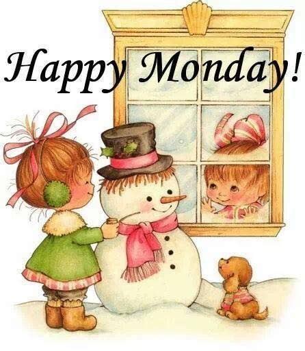 Kid And Snowman Happy Monday Quote Pictures Photos And Images For