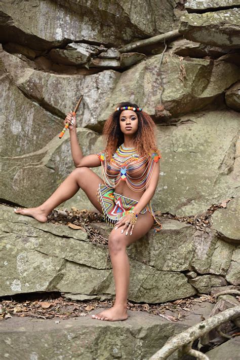 South African Lady Goes Completely Nudde To Celebrate Zulu