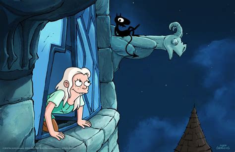 Wallpaper Bean Disenchantment Luci Disenchantment Netflix Tv Series