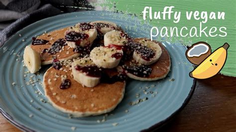 Fluffy Vegan Banana Pancakes Simple Ingredients Youtube