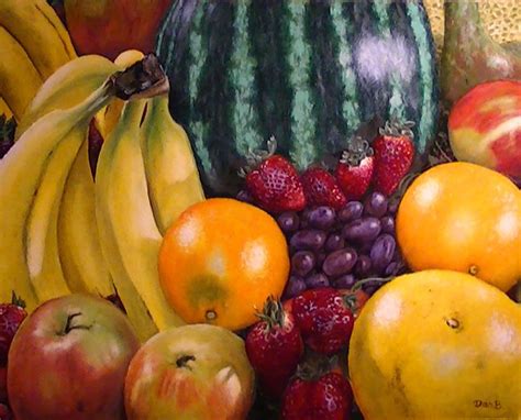 Fruitscape Is One Of My Most Colorful Paintings And Was Recently