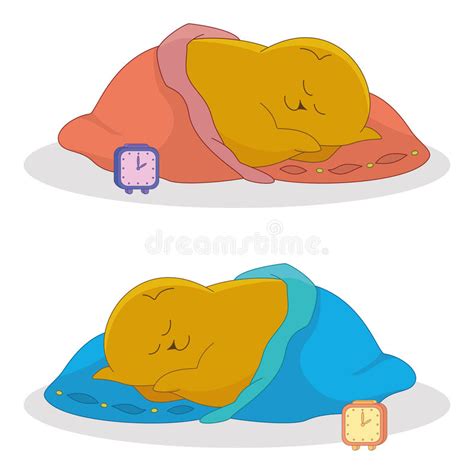 Cartoon Sleeping Fat Cat Stock Vector Illustration Of Domestic 26153866