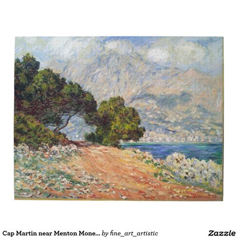Claude monet, cap martin, near menton poster. Cap Martin near Menton Monet Fine Art Puzzle | Fine art ...