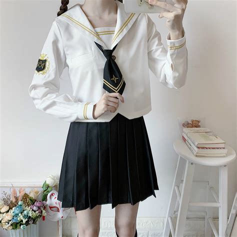Japanese Sailor School Uniform Yc22602 Anibiu