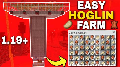 Easiest 119 Hoglin Farm Tutorial In Minecraft Bedrock Mcpexboxps4