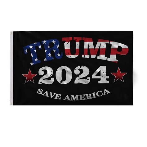 Premium Flag For Trump 2024 Flag Save America 3x5 Ft Banner With Brass