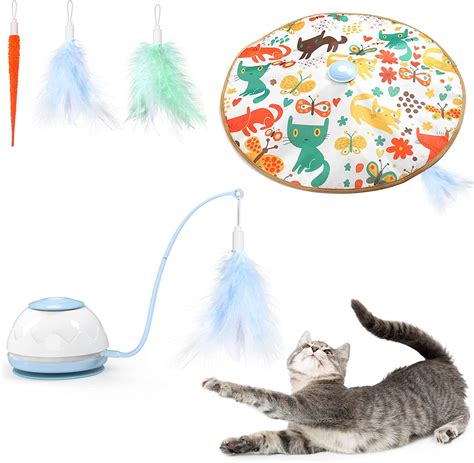 Vavopaw Interactive Cat Toy 2 In 1 Rotating Interactive Toys For Cats