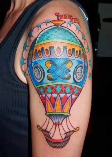 Coloured Air Balloon Arm Tattoo › Tattoo Designs Ink Works Gallery › Tattoo