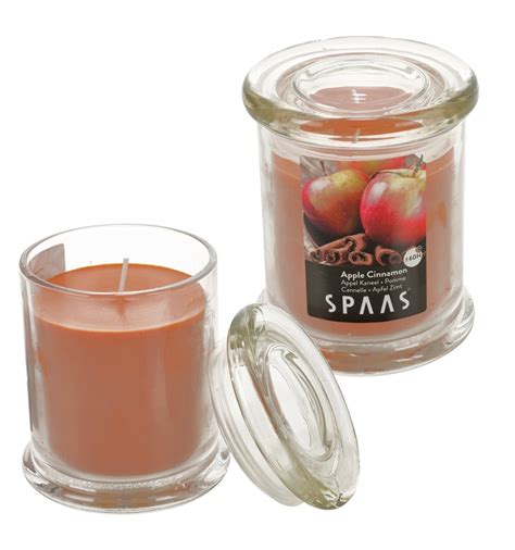 Apple Cinnamon Scented Candle Candle In Glass Jar
