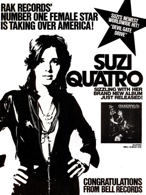 Chrisgoesrock S Music Site ♫♪♪ — Suzi Quatro Billboard Magazine Advertise 1974
