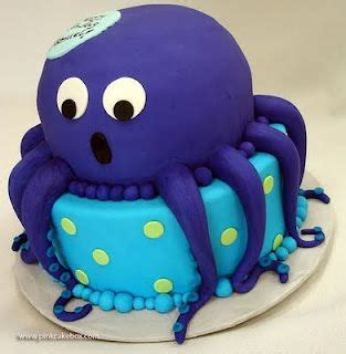 Ajumma S Pad Mmm Frosted Tentacles Cool Birthday Cakes Octopus Cake Celebration Cakes
