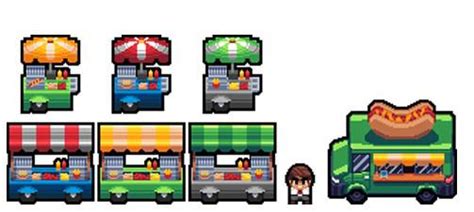 I Cant Help But Fall In Love With This Pixel Art Of The Street Food