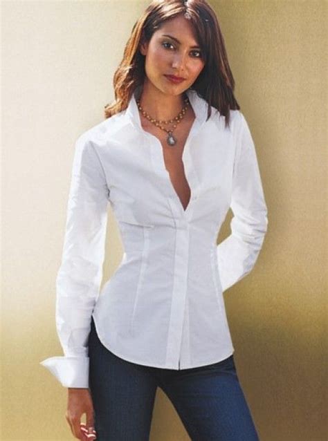 The Classic White Shirt And French Cuffs White Shirts Women White Shirt Outfits Blouses For Women