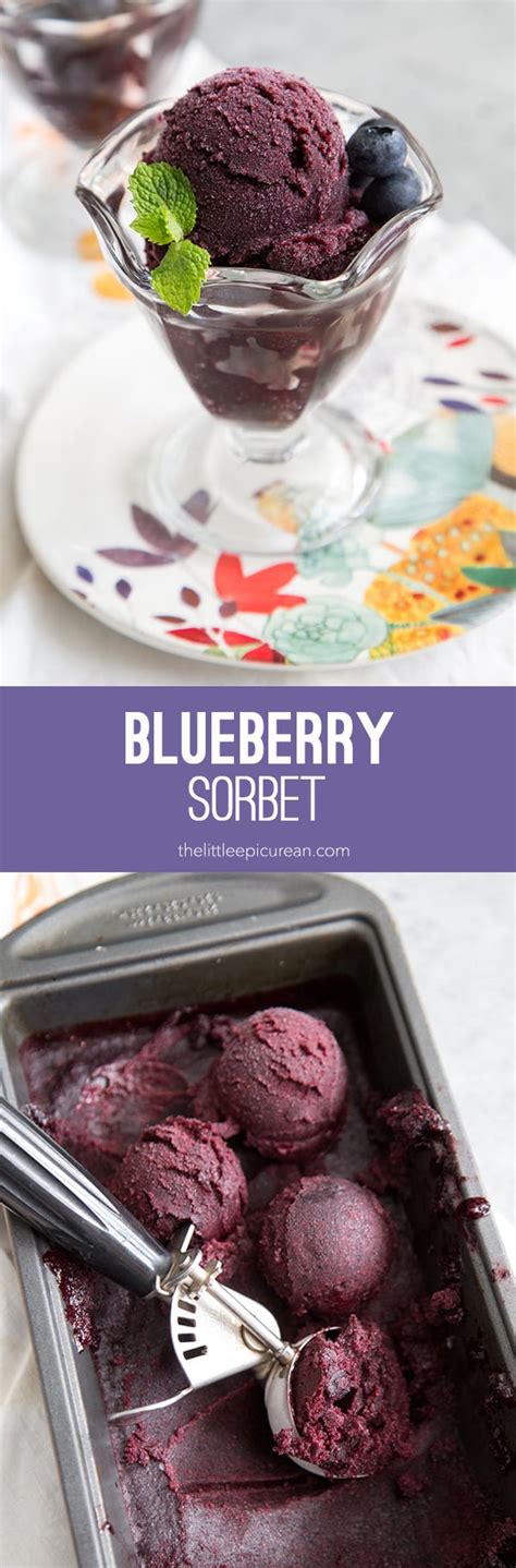 Blueberry Sorbet The Little Epicurean