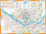 Mapa de Seul: mapa offline e mapa detalhado da cidade de Seul