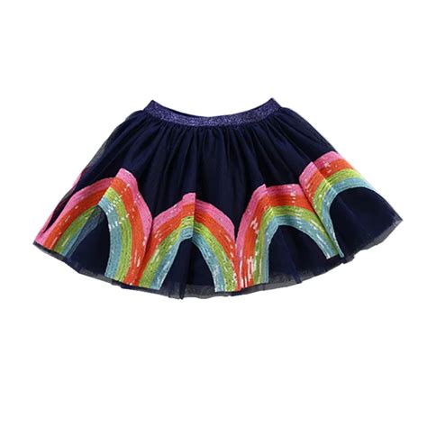 2018 Girl Skirt Rainbow Tutu Skirts For Girls Sequins Kids Princess