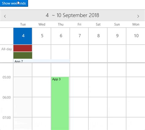DataGrid and Calendar Improvements in Telerik UI For UWP