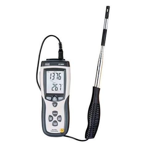 Cem Cmmcfm Dt 8880 Hot Wire Anemometer Air Flow Velocity Meter With