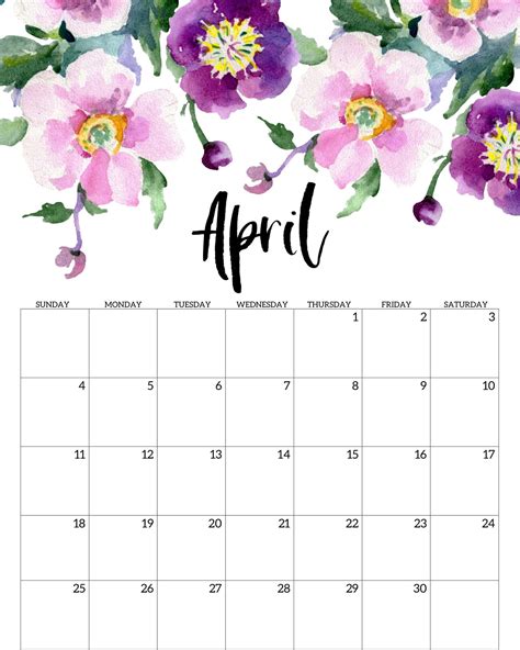 April 2021 Calendar Template Printable In Pdf Word Excel