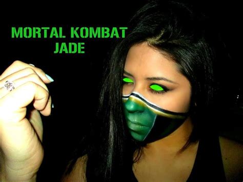 Mortal Kombat Jade Mask Facepaint Makeup 2014 Original Tutorial