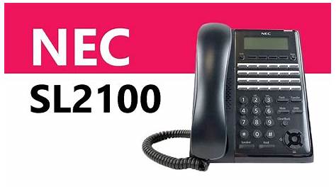 The NEC SL2100 24-Button Digital Phone - Product Overview - YouTube