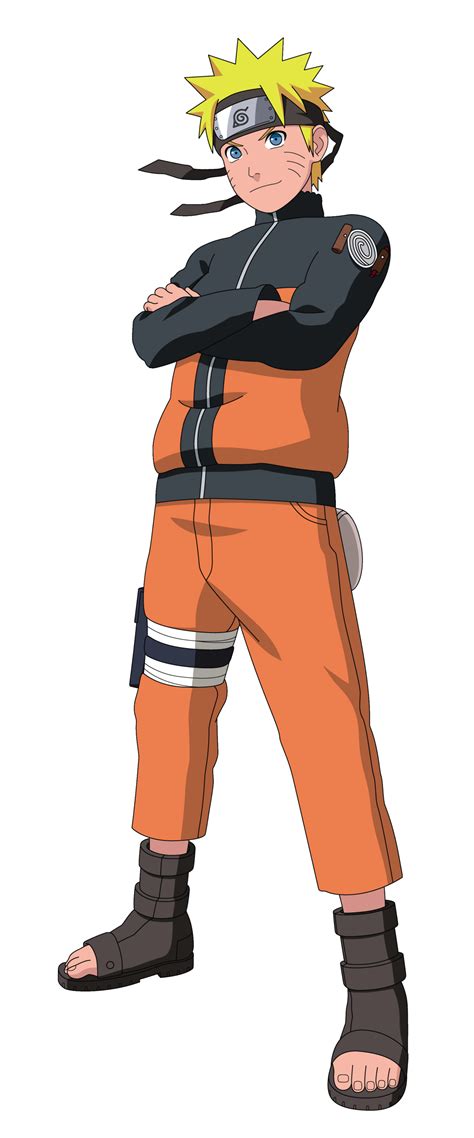 The Character Naruto Is Standing With His Arms Crossed