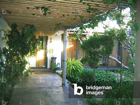 Marlon Brandos House View Of The Garden Mulholland Drive Los