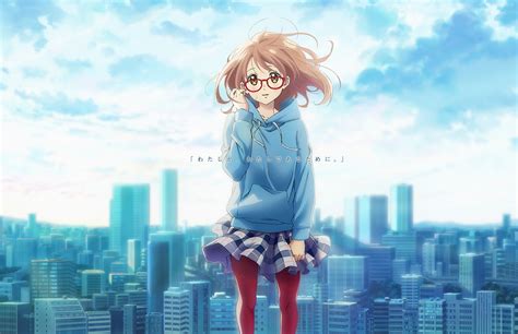 glasses anime anime girls kuriyama mirai kyoukai no kanata wallpaper 121090 2000x1295px
