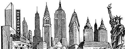 Sketch New York City Drawing Clip Art Library