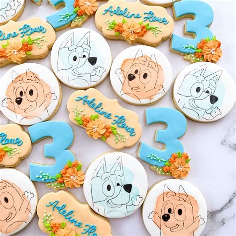 Bluey Abc Kids Cookies In 2021 Birthday Cookies Kids Birthday First