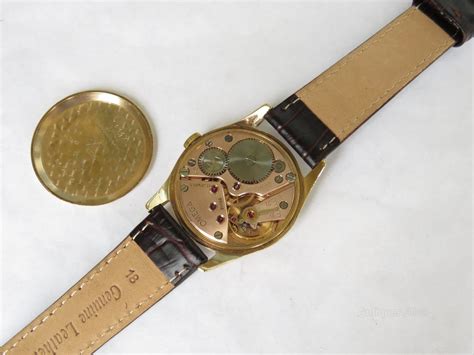 Antiques Atlas Gents 9ct Gold Omega Wrist Watch 1958