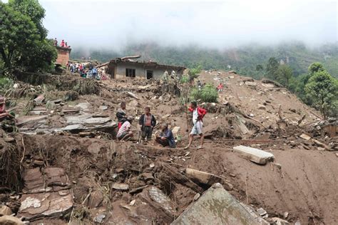 Search Resumes In Villages Hit By Nepal Landslide 11 Dead The