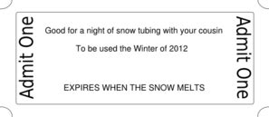 Saturday night and sunday a strong low pressure system moves in, with heavy snowfall saturday night (for a powder. Snow Tubing Ticket Clip Art at Clker.com - vector clip art ...