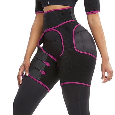 custom sweat slimming neoprene thigh leg body shapers women waist trainer guhaha