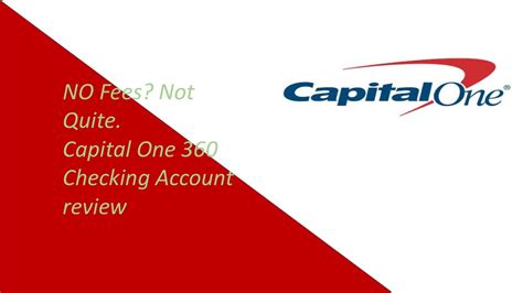 Capital One 360 Checking Account Review Youtube